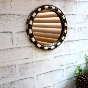 Checked Accent Mirror Checked Wall Decor Mackenzie Inspired Checked Frame Mirror